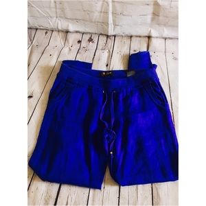 Guess Royal Blue Linen pants with pocket